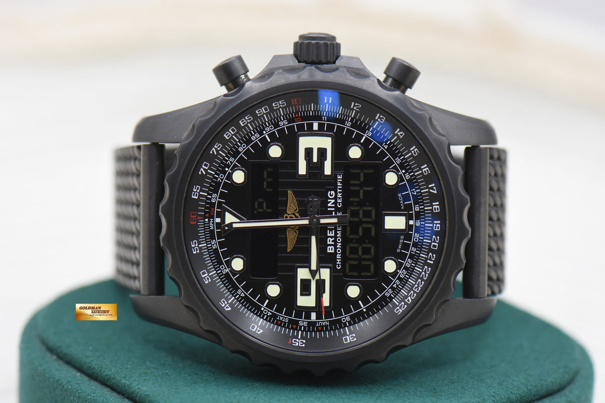 BREITLING CHRONOSPACE BLACK STEEL 48mm SUPERQUARTZ LIMITED EDITION M78365 (USED)