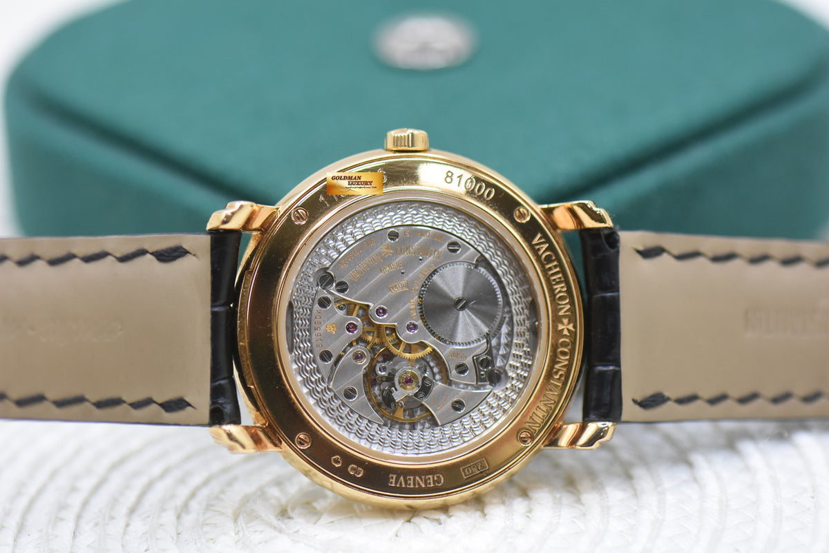 VACHERON CONSTANTIN MALTE GRANDE CLASSIQUE 37mm YELLOW GOLD MANUAL WINDING 81000/000J (MINT)