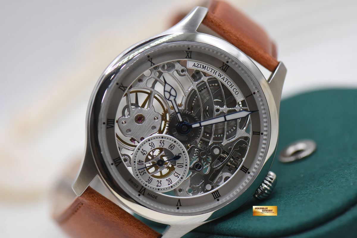 AZIMUTH MILITARE-1 OFFICER SQUELETTE ART DECO 47mm OVERSIZE MANUAL WINDING (MINT)