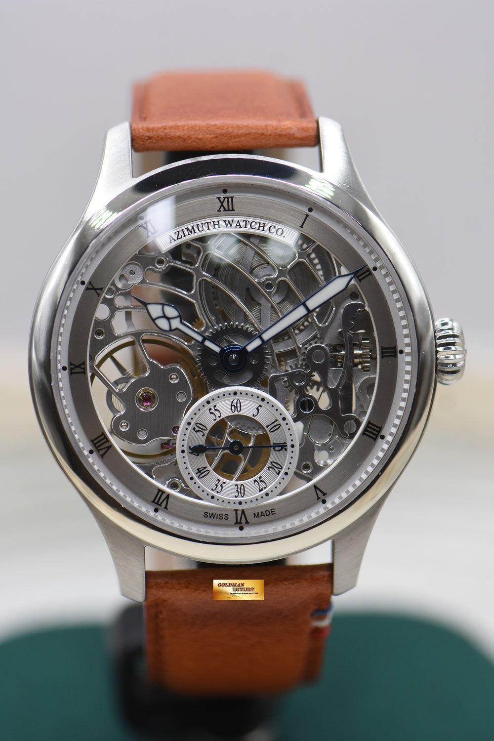 AZIMUTH MILITARE-1 OFFICER SQUELETTE ART DECO 47mm OVERSIZE MANUAL WINDING (MINT)