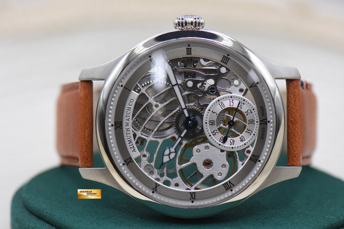 AZIMUTH MILITARE-1 OFFICER SQUELETTE ART DECO 47mm OVERSIZE MANUAL WINDING (MINT)