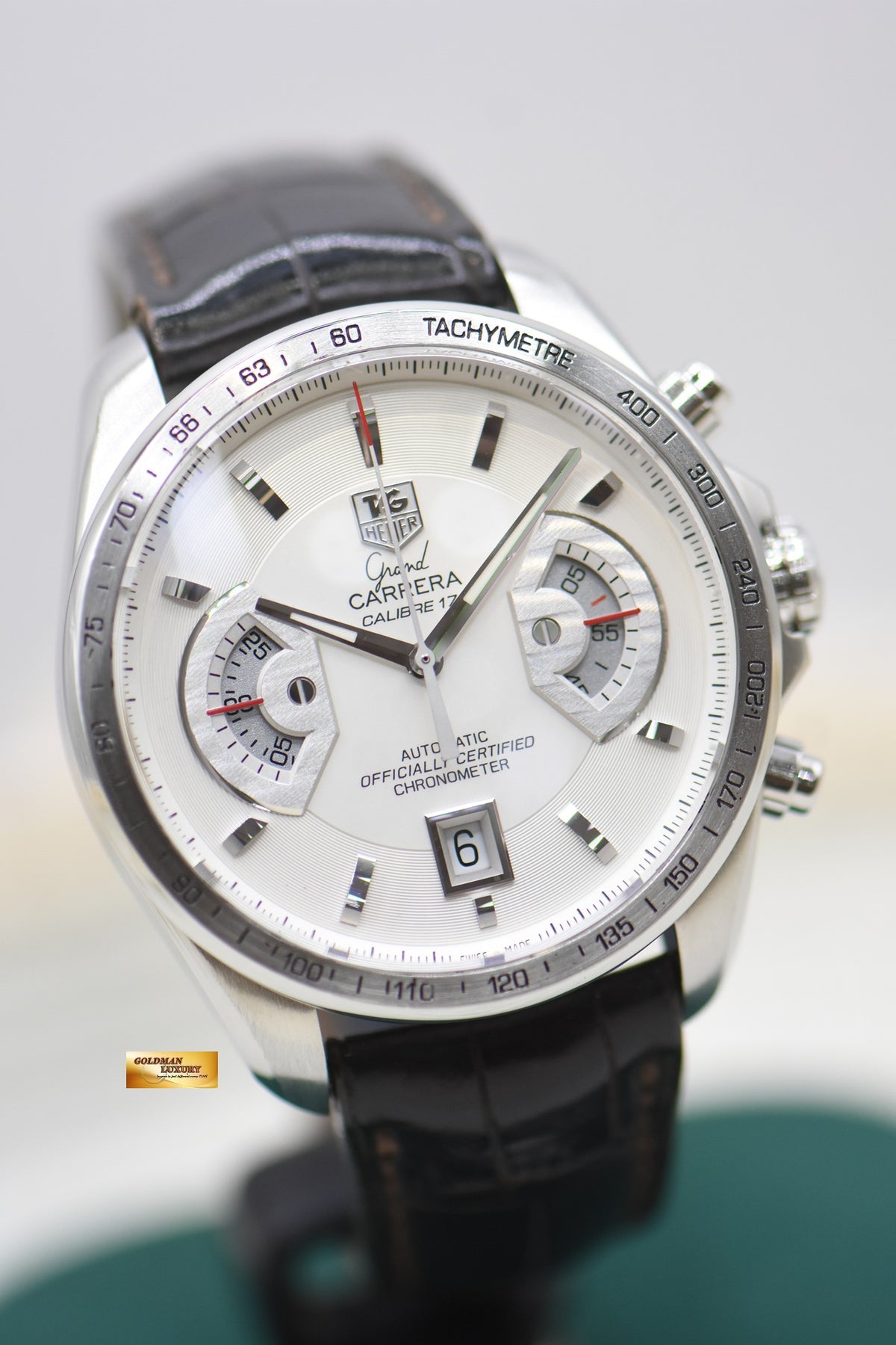 TAG HEUER GRAND CARRERA CHRONOGRAPH 43mm STEEL CALIBRE 17 AUTOMATIC CAV511B (MINT)
