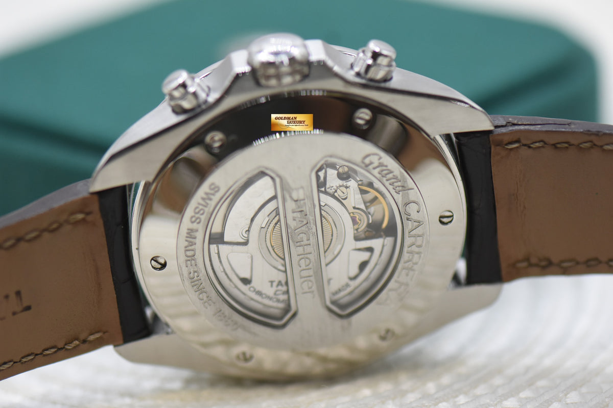 TAG HEUER GRAND CARRERA CHRONOGRAPH 43mm STEEL CALIBRE 17 AUTOMATIC CAV511B (MINT)