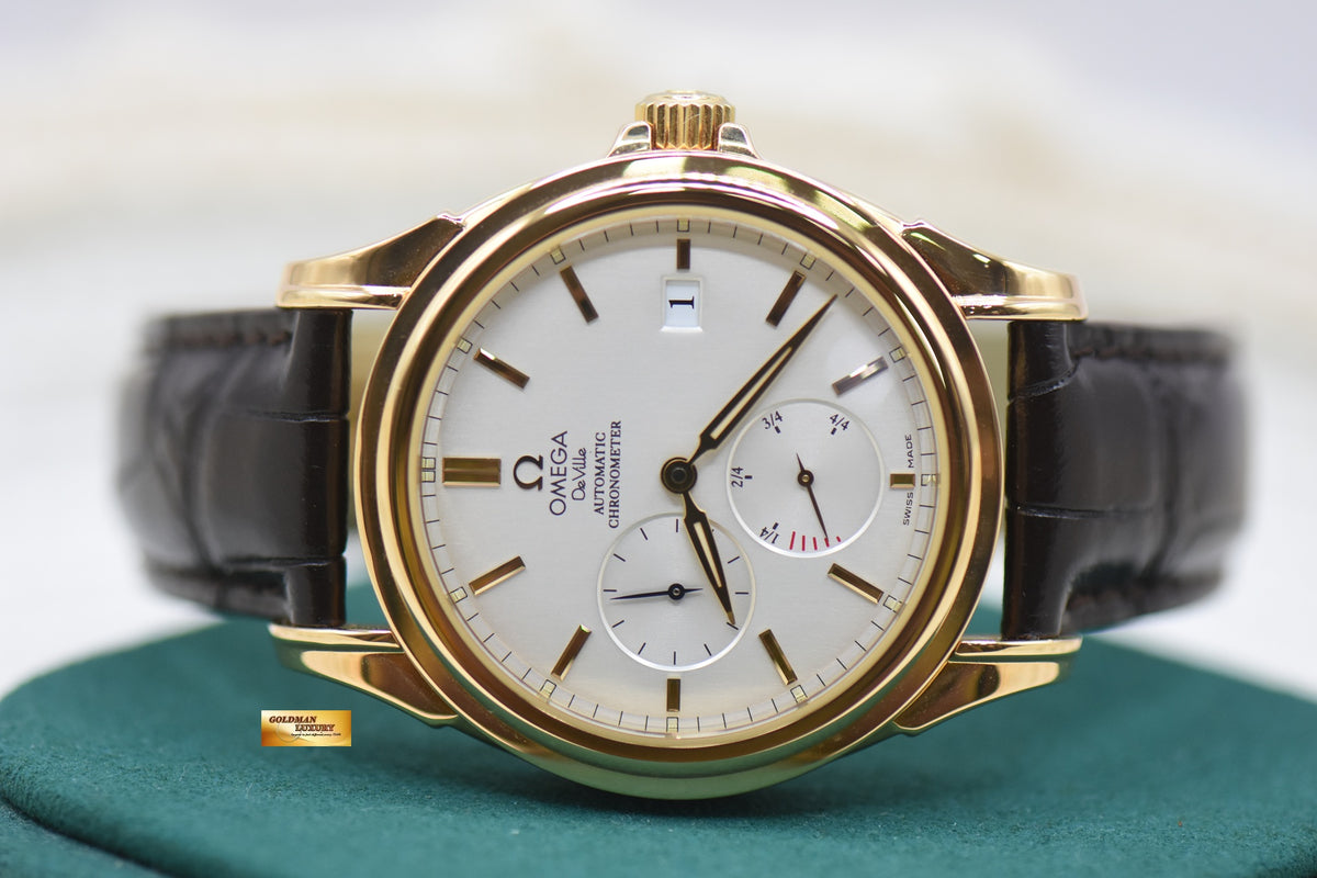 OMEGA DE VILLE CO-AXIAL POWER RESERVE YELLOW GOLD 38.7mm AUTOMATIC 4632.31.31 (MINT)