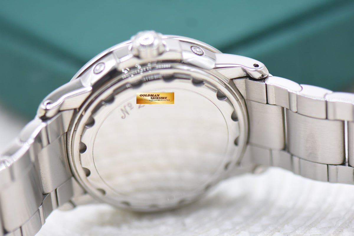 BLANCPAIN LEMAN COMPLETE CALENDAR MOONPHASE STEEL BRACELET BLACK DIAL 2763-1130-71 (MINT)
