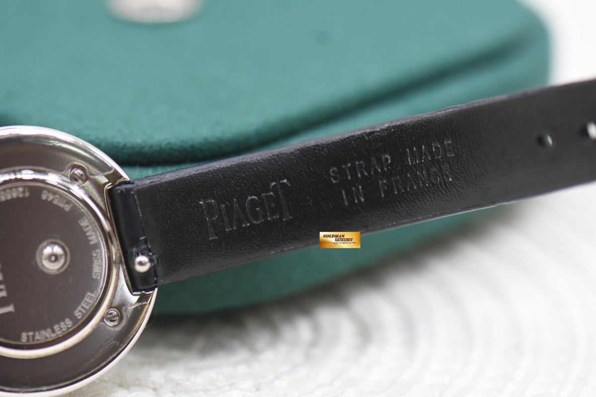 PIAGET POSSESSION 29mm STEEL IN STRAP CUSTOM FULL-PAVED DIAMONDS QUARTZ G0A43080 (MINT)