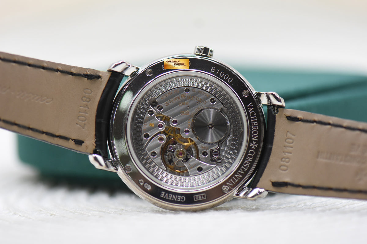VACHERON CONSTANTIN MALTE GRANDE CLASSIQUE 37mm WHITE GOLD MANUAL WINDING 81000/000G (MINT)