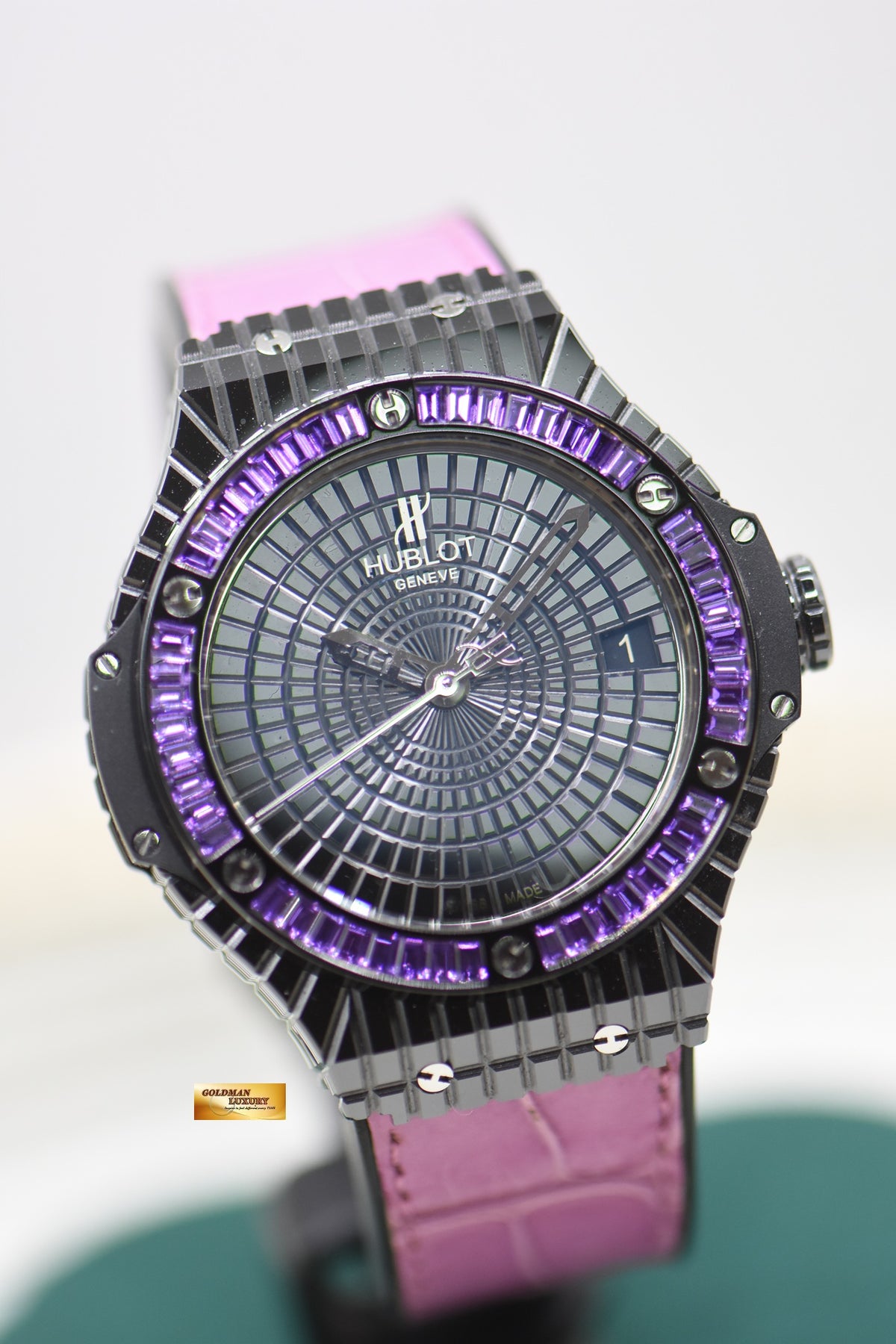 HUBLOT BIGBANG TUTTI FRUTTI PURPLE CAVIAR 41mm BLACK CERAMIC 346.CD.1800.LR.1905 (MINT)