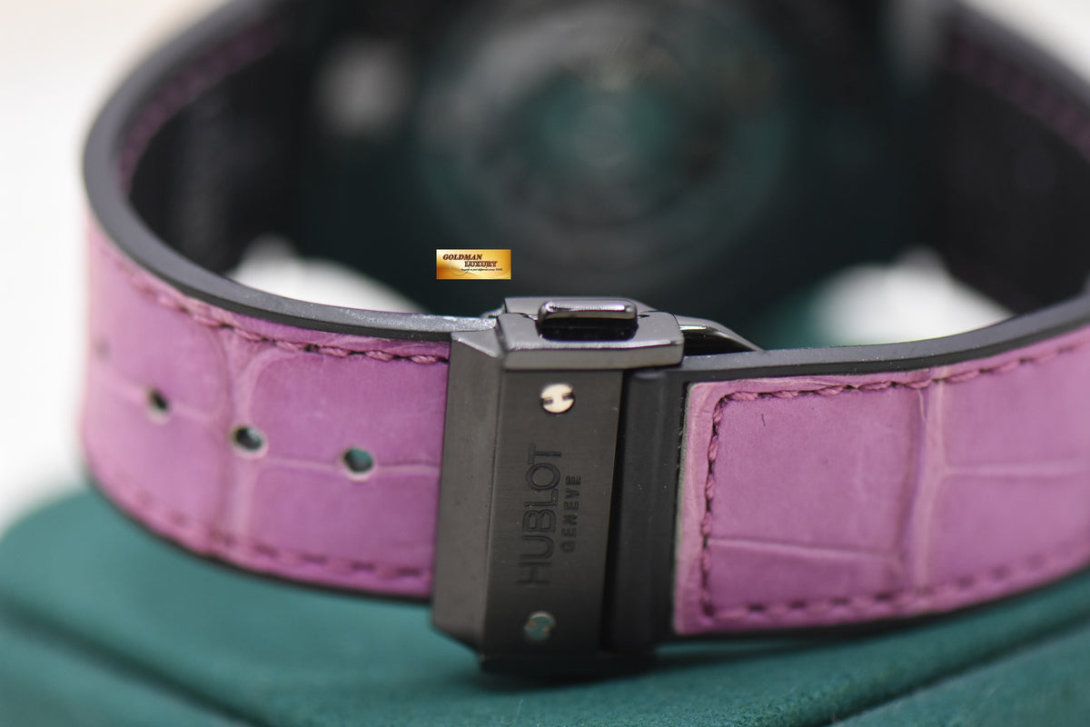 HUBLOT BIGBANG TUTTI FRUTTI PURPLE CAVIAR 41mm BLACK CERAMIC 346.CD.1800.LR.1905 (MINT)