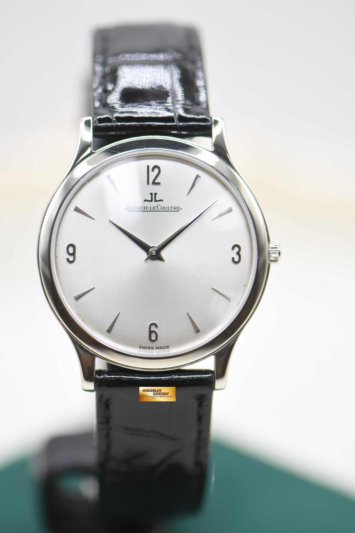 JLC MASTER ULTRA SLIM 34mm STEEL MANUAL WINDING 145.8.79.S (MINT)
