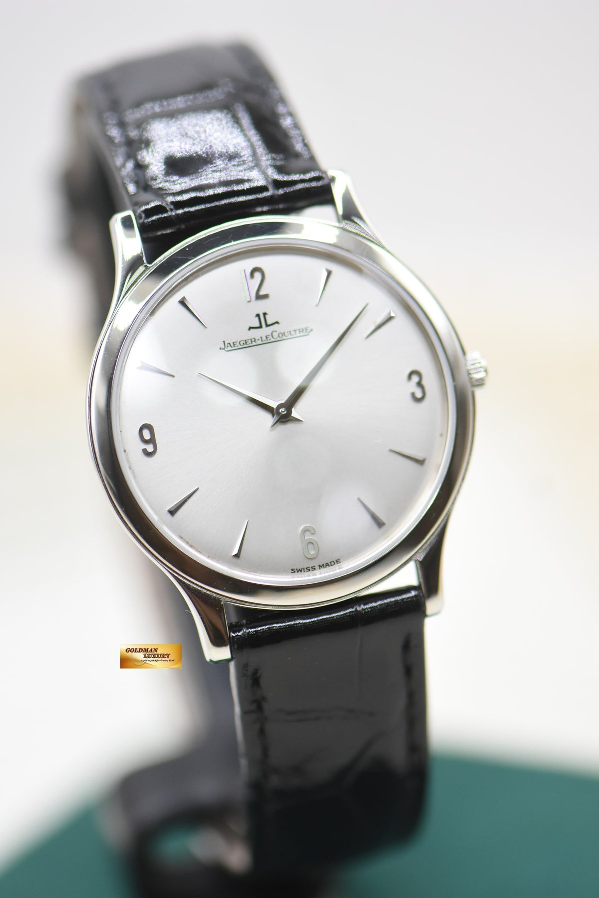 JLC MASTER ULTRA SLIM 34mm STEEL MANUAL WINDING 145.8.79.S (MINT)