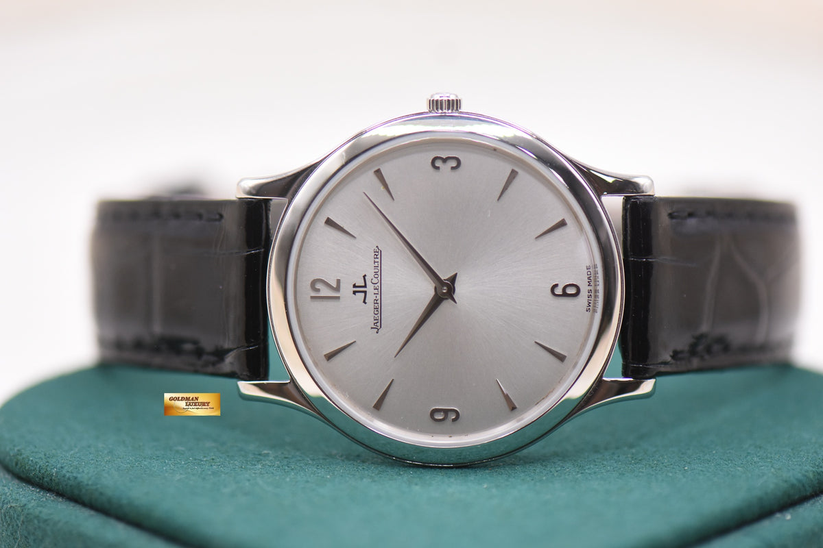 JLC MASTER ULTRA SLIM 34mm STEEL MANUAL WINDING 145.8.79.S (MINT)