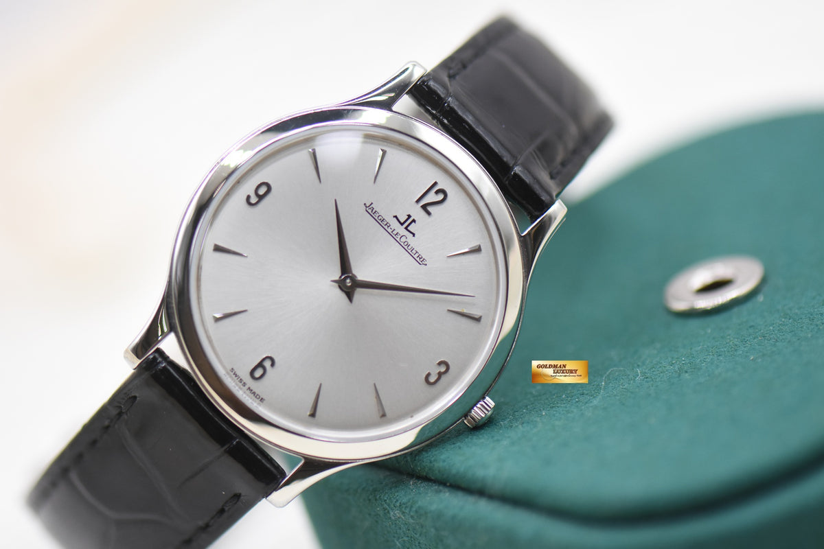 JLC MASTER ULTRA SLIM 34mm STEEL MANUAL WINDING 145.8.79.S (MINT)