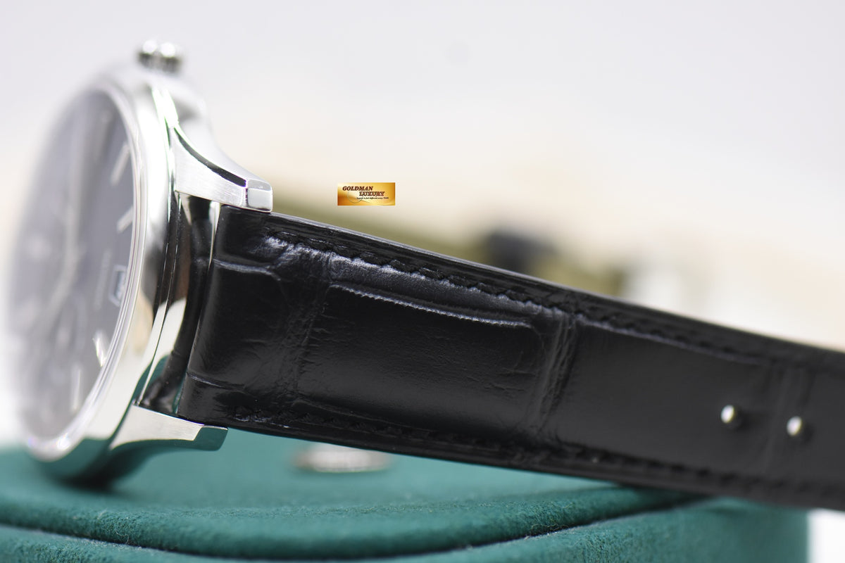 ZENITH CAPTAIN ELITE POWER RESERVE 40mm STEEL IN LEATHER STRAP BLACK AUTOMATIC 03.2120.685 (MINT)