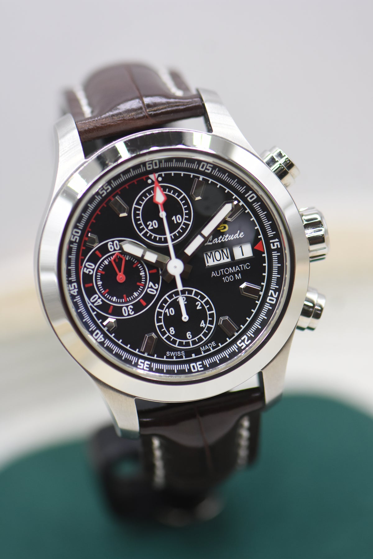LATITUDE DAY-DATE CHRONOGRAPH 42mm STEEL AUTOMATIC (MINT)