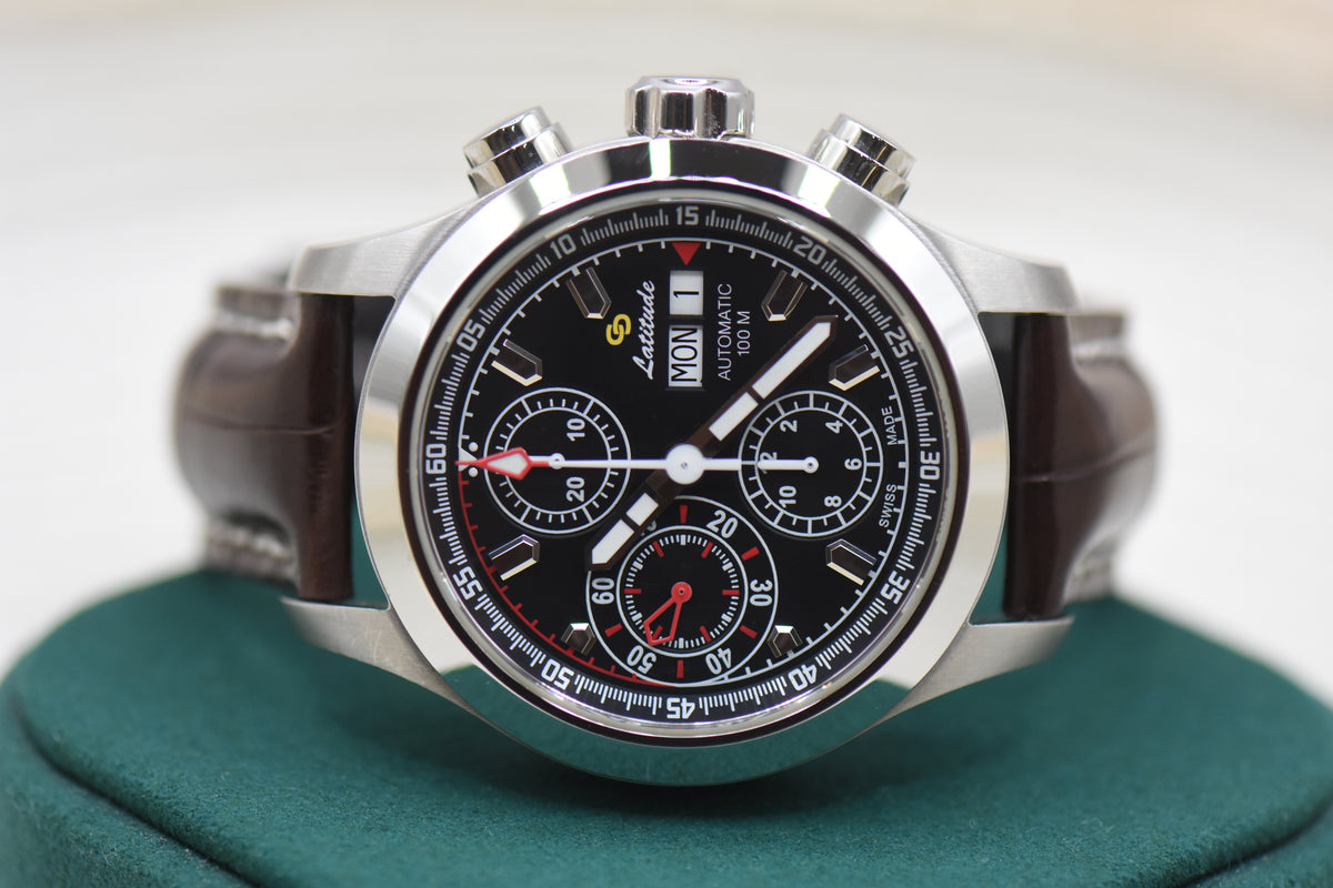 LATITUDE DAY-DATE CHRONOGRAPH 42mm STEEL AUTOMATIC (MINT)