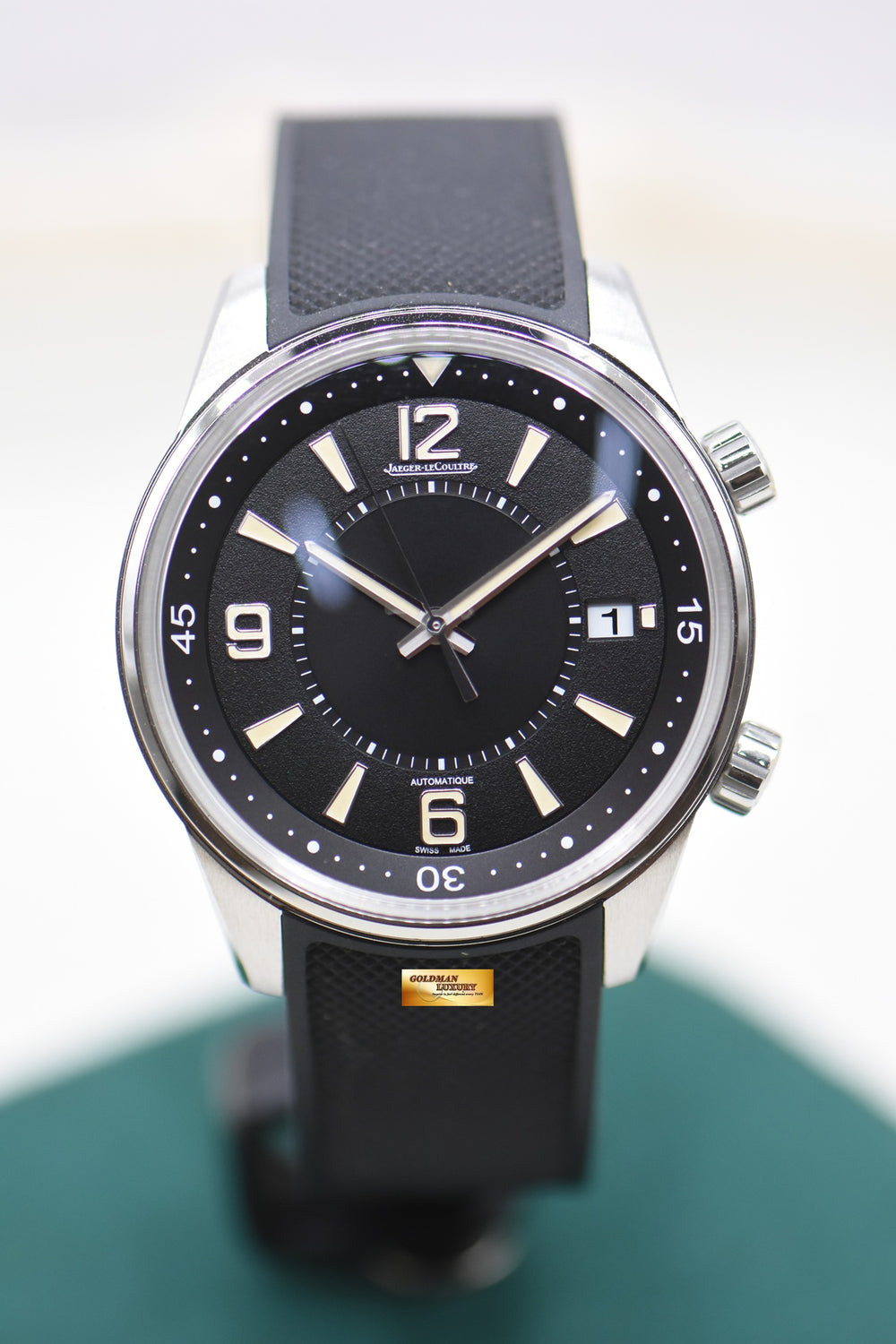 JLC JAEGER LeCOULTRE POLARIS DATE 42mm STEEL IN RUBBER STRAP AUTOMATIC Q9068670 (MINT)