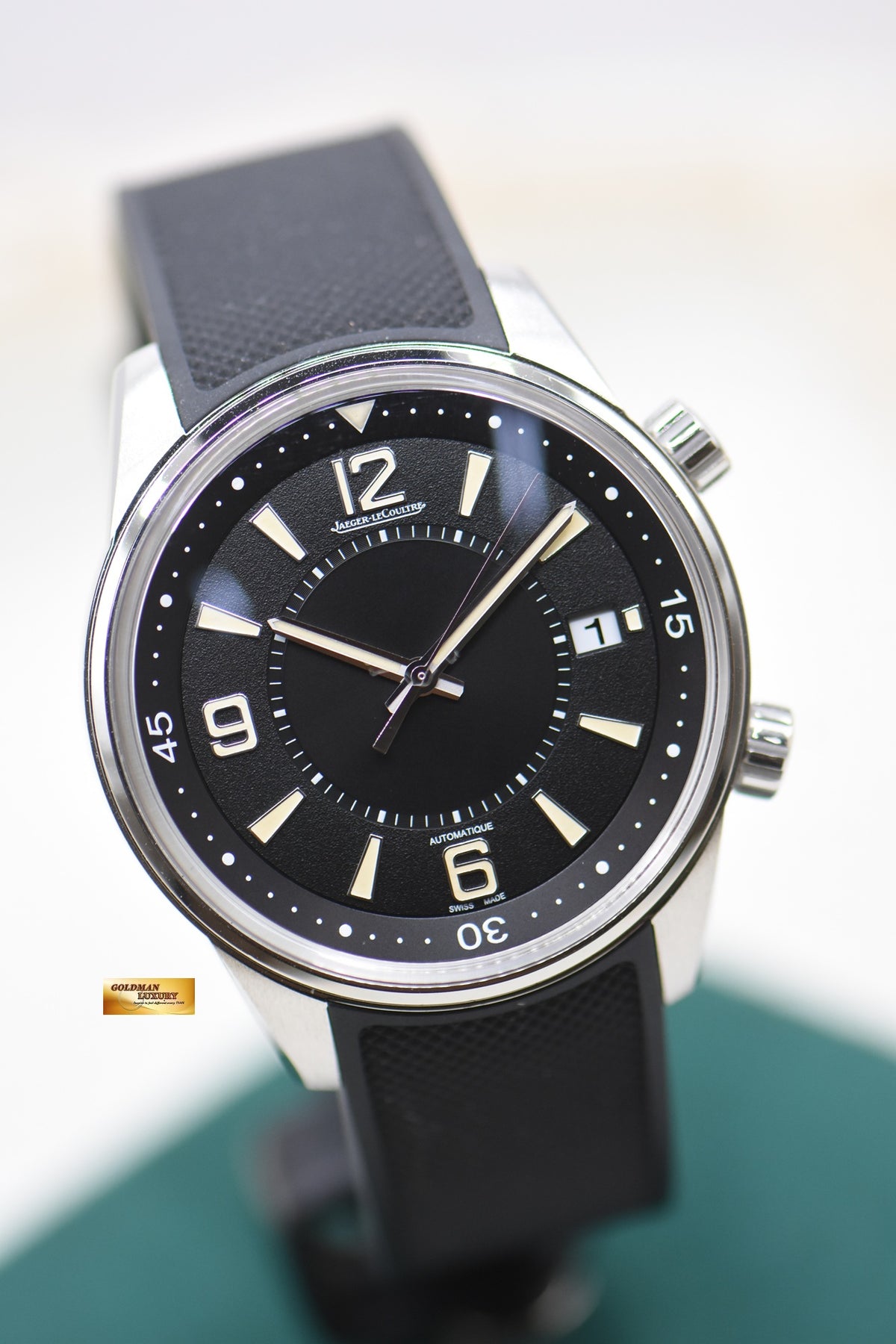 JLC JAEGER LeCOULTRE POLARIS DATE 42mm STEEL IN RUBBER STRAP AUTOMATIC Q9068670 (MINT)