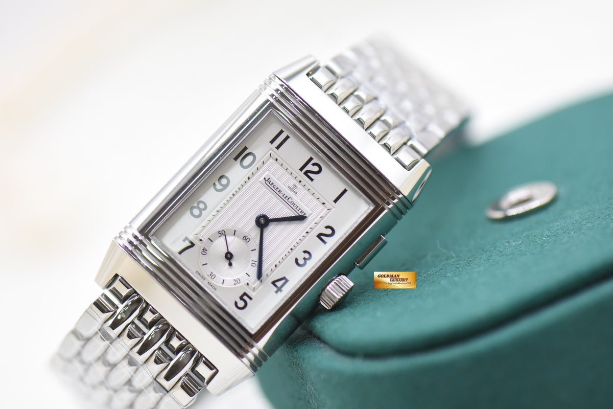 JLC REVERSO DUOFACE SMALL SECONDS MEN’S STEEL BRACELET MANUAL WINDING Q2718110 (MINT)