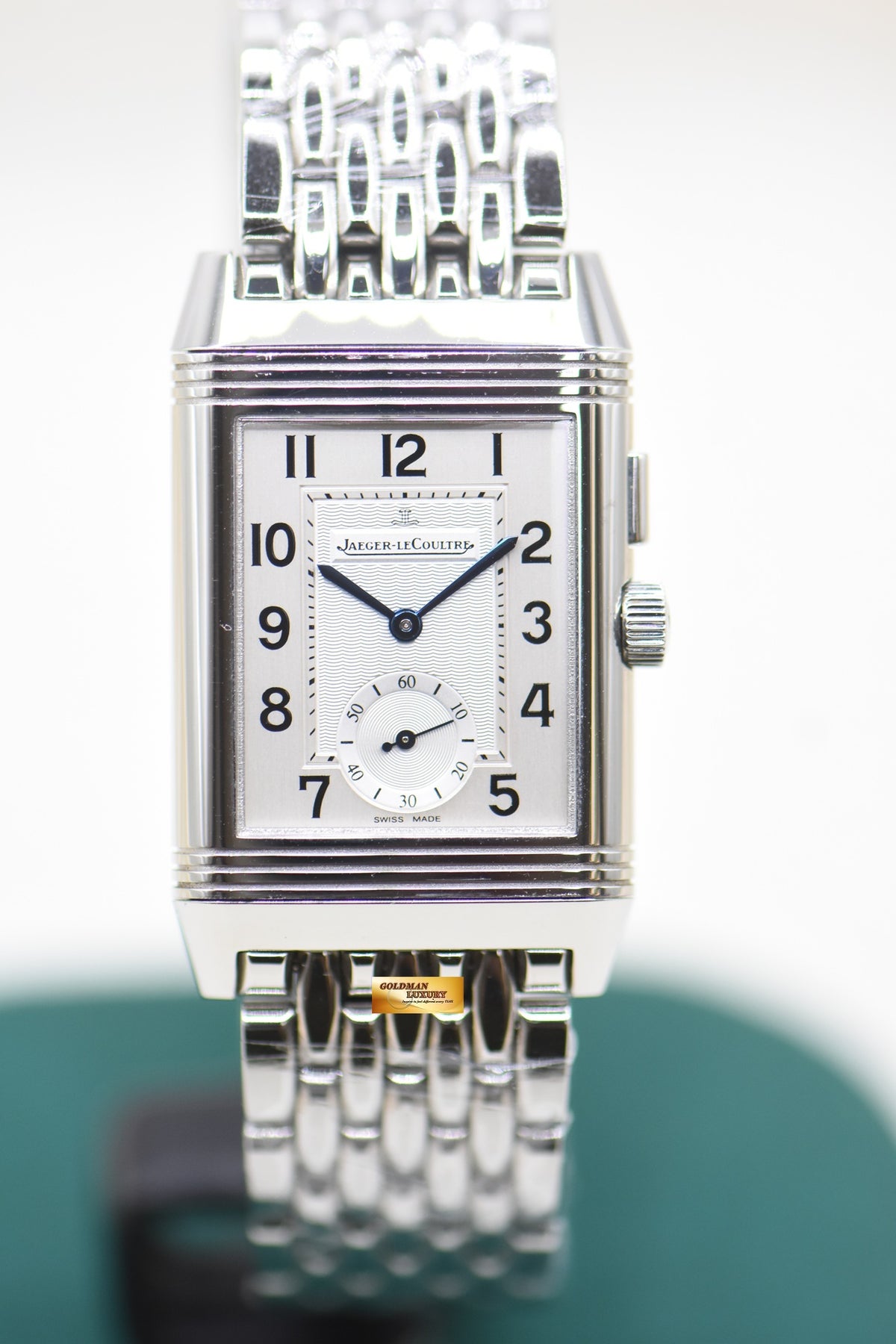 JLC REVERSO DUOFACE SMALL SECONDS MEN’S STEEL BRACELET MANUAL WINDING Q2718110 (MINT)
