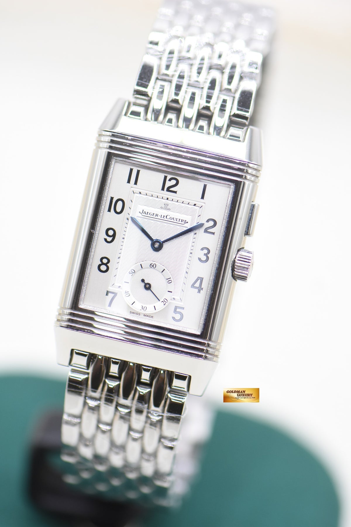 JLC REVERSO DUOFACE SMALL SECONDS MEN’S STEEL BRACELET MANUAL WINDING Q2718110 (MINT)