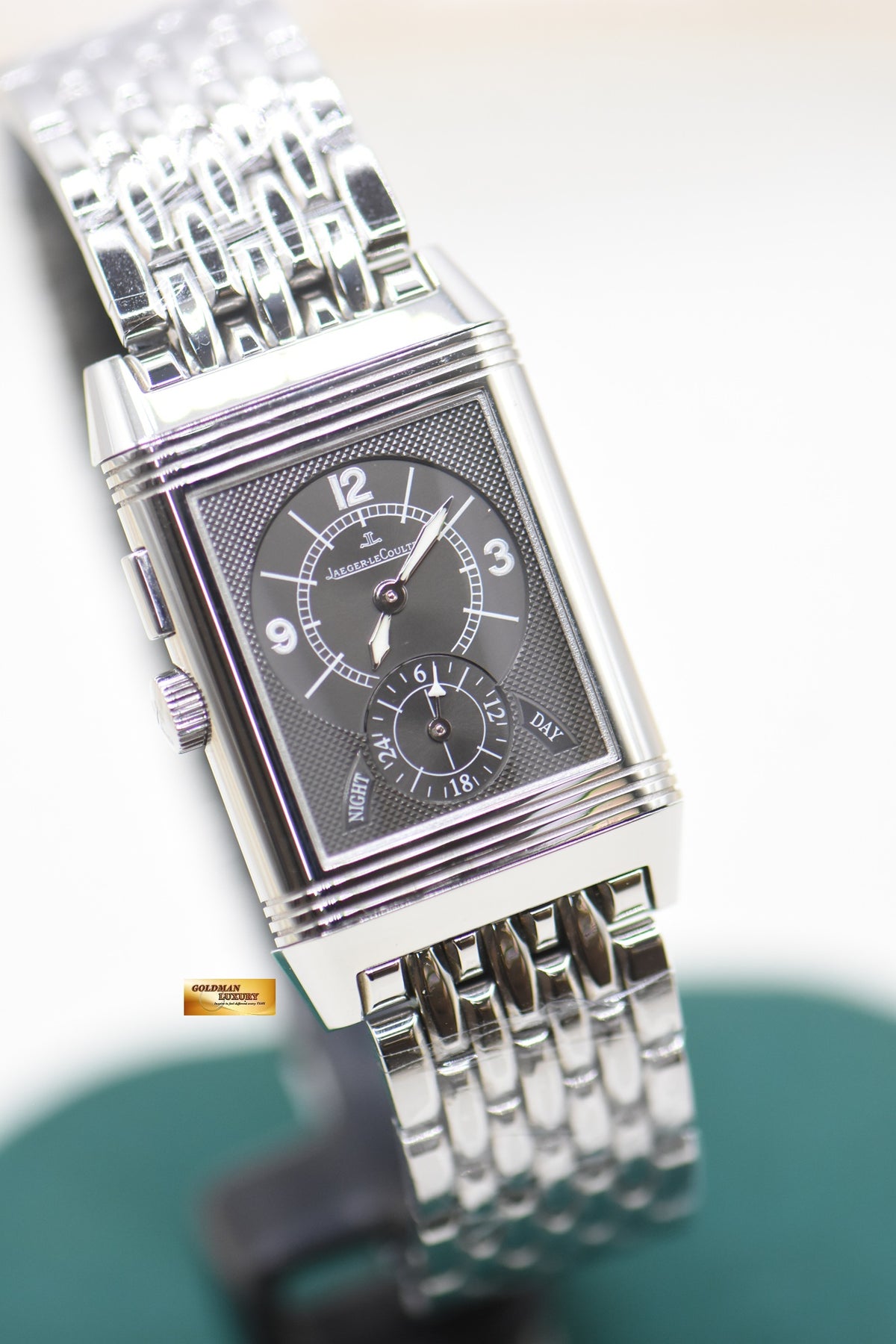 JLC REVERSO DUOFACE SMALL SECONDS MEN’S STEEL BRACELET MANUAL WINDING Q2718110 (MINT)