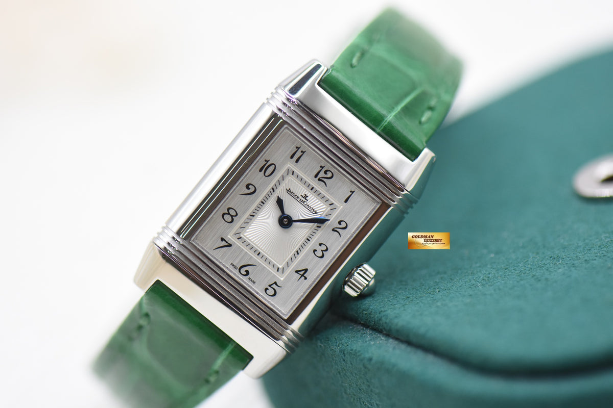 JLC REVERSO LADIES CLASSIC DUETTO STEEL DIAMOND MANUAL Q2668412 (MINT)