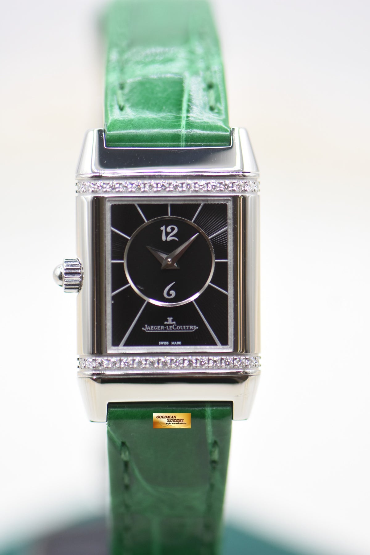 JLC REVERSO LADIES CLASSIC DUETTO STEEL DIAMOND MANUAL Q2668412 (MINT)