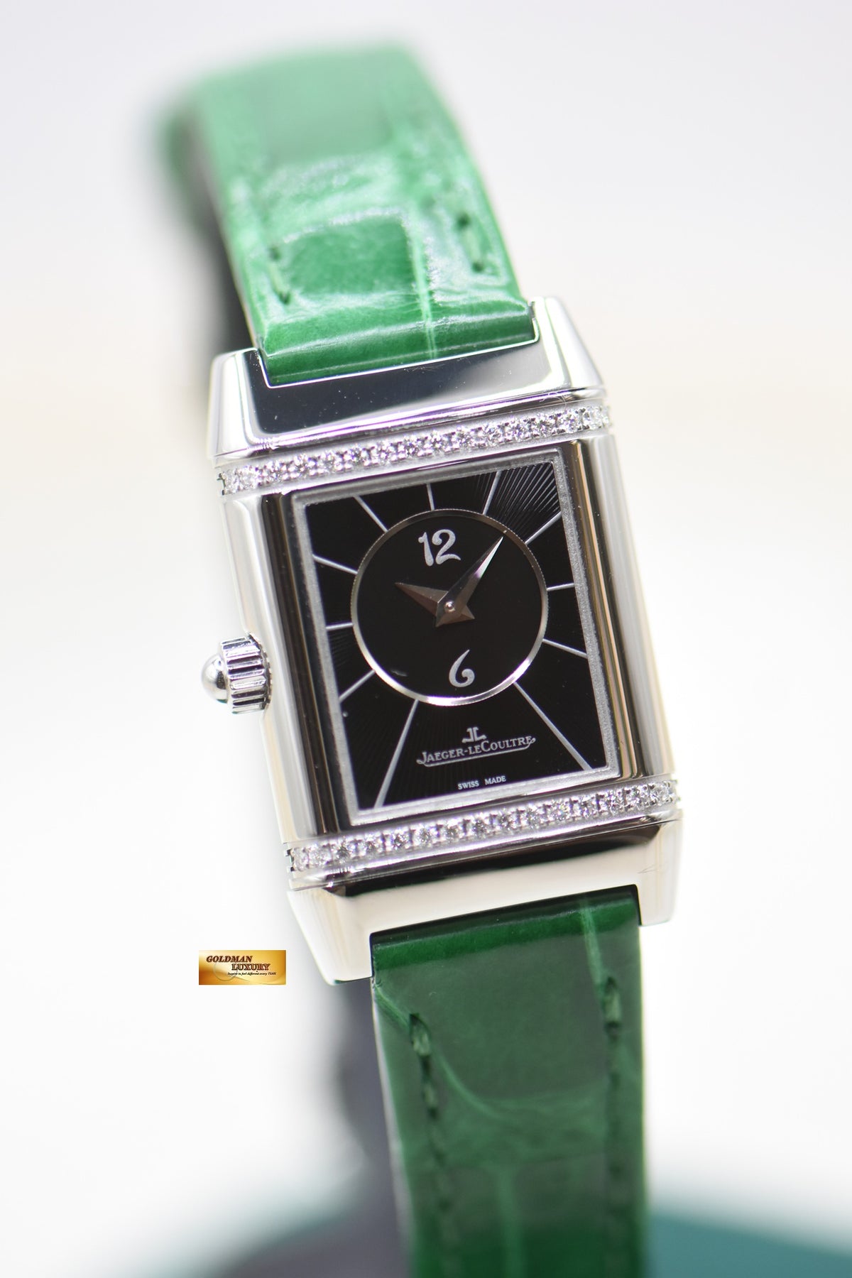 JLC REVERSO LADIES CLASSIC DUETTO STEEL DIAMOND MANUAL Q2668412 (MINT)