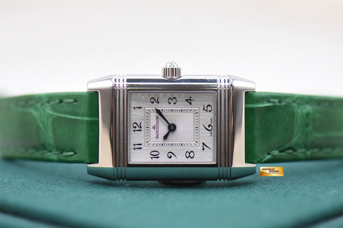 JLC REVERSO LADIES CLASSIC DUETTO STEEL DIAMOND MANUAL Q2668412 (MINT)