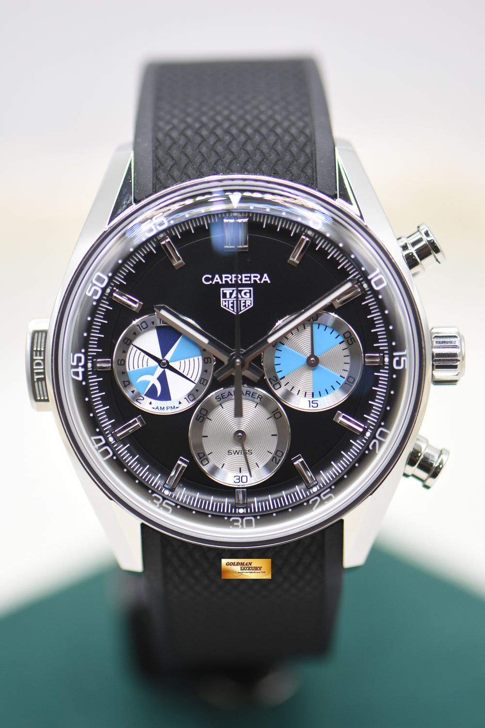 TAG HEUER CARRERA CHRONOGRAPH SEAFARER X HODINKEE STEEL LIMITED EDITION OF 968 (MINT)