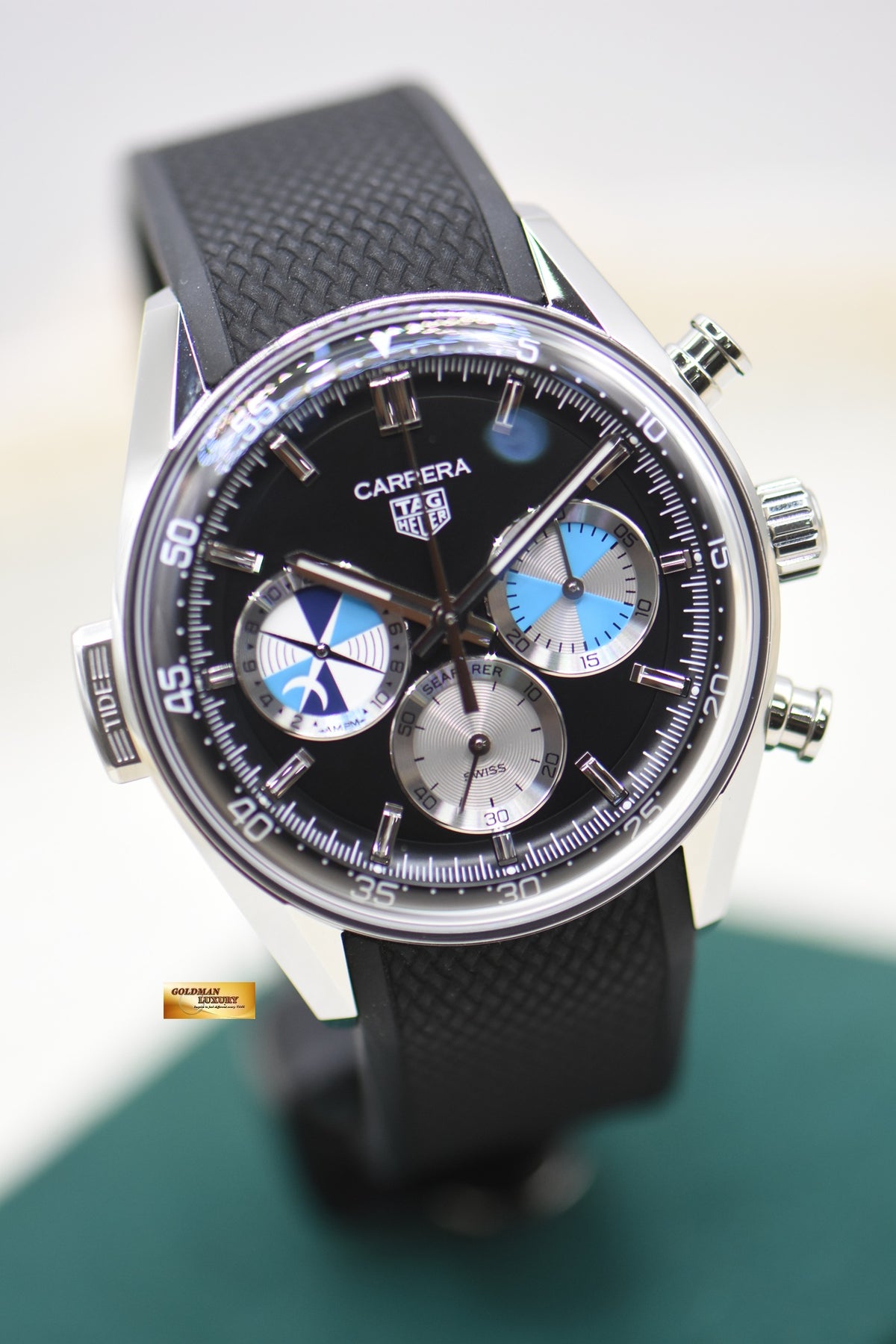 TAG HEUER CARRERA CHRONOGRAPH SEAFARER X HODINKEE STEEL LIMITED EDITION OF 968 (MINT)