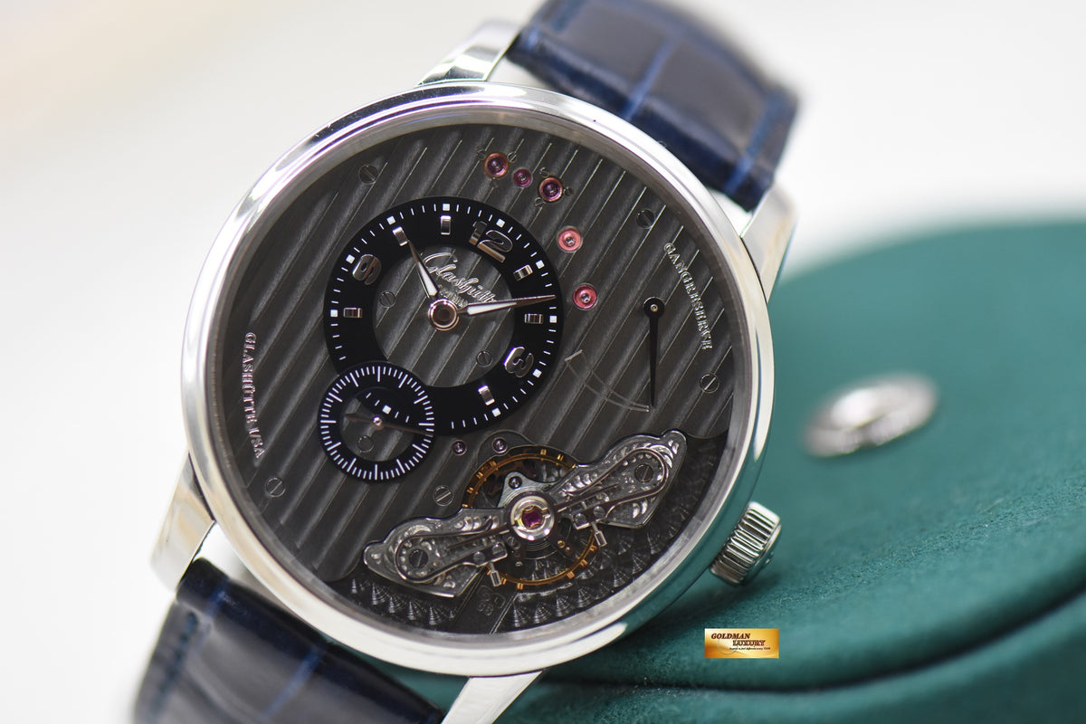 GLASHUTTE ORIGINAL GANGRESERVE PANOINVERSE XL 42mm STEEL MANUAL WINDING 1-66-06-04-22-05 (MINT)