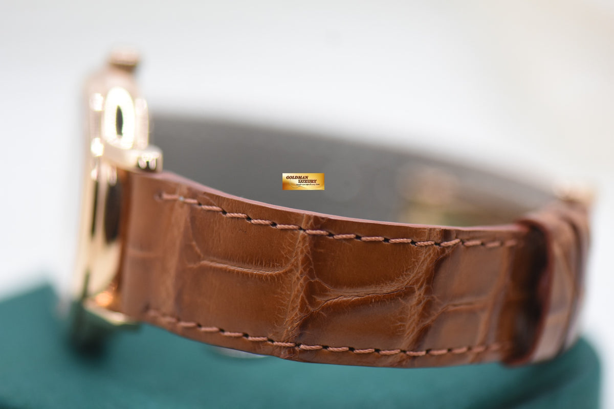 AP JULES AUDEMARS POWER RESERVE 36mm ROSE GOLD IN LEATHER STRAP MANUAL 25955OR (MINT)