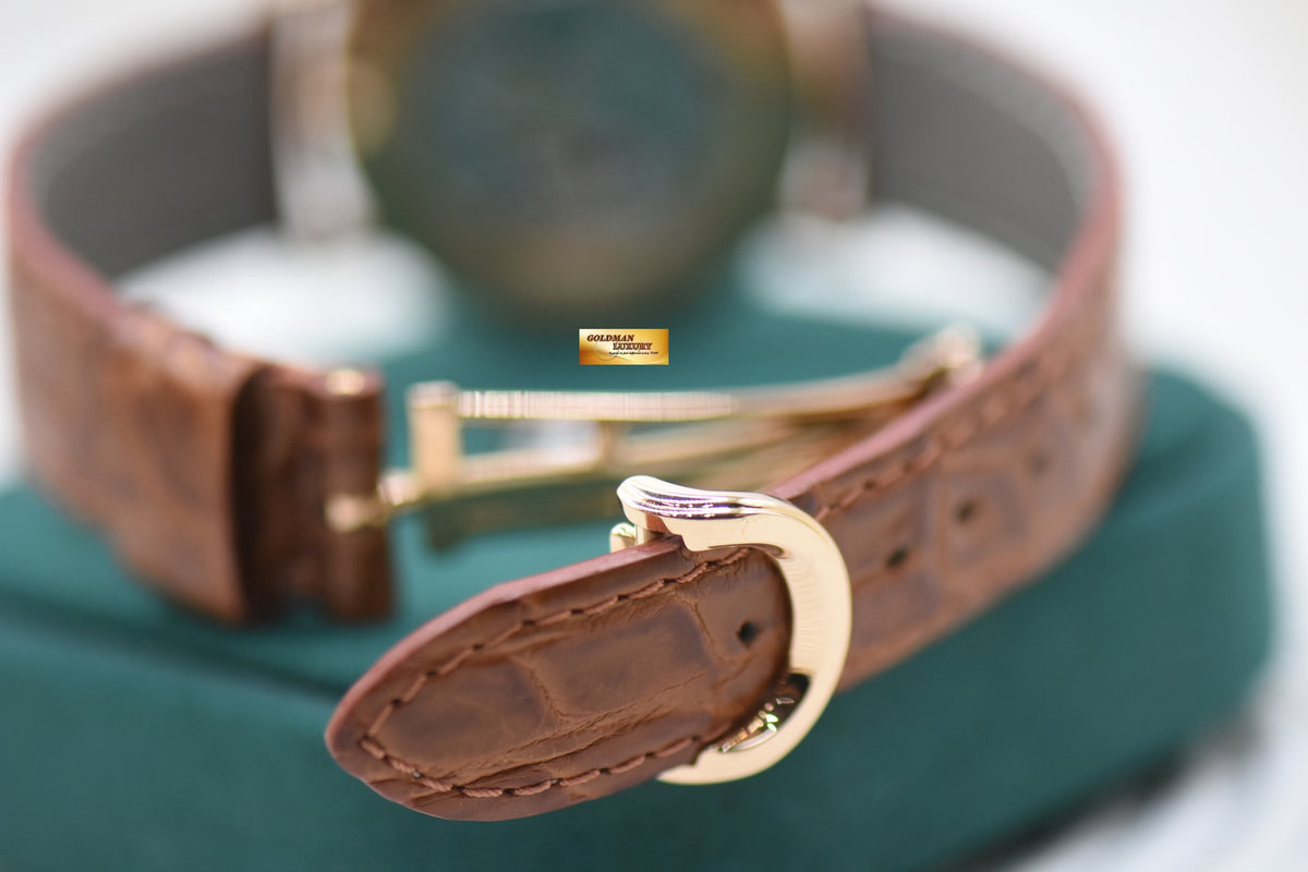 AP JULES AUDEMARS POWER RESERVE 36mm ROSE GOLD IN LEATHER STRAP MANUAL 25955OR (MINT)