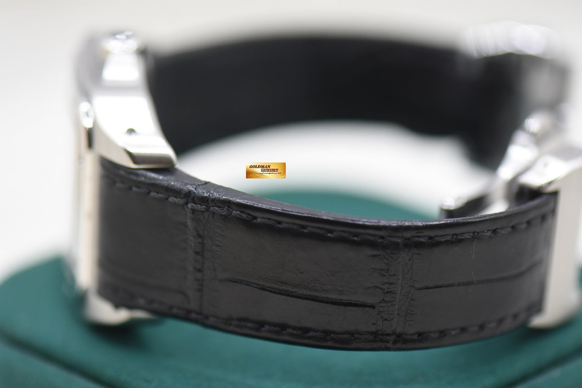 CARTIER SANTOS 100 MIDSIZE STEEL IN LEATHER STRAP AUTOMATIC 2878 (MINT)
