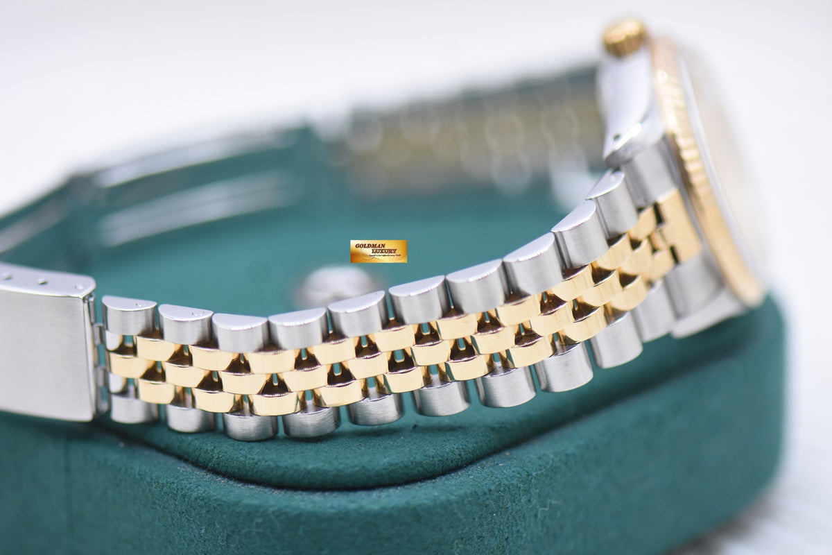 ROLEX OYSTER DATEJUST 31mm HALF-GOLD IN JUBILEE BRACELET COMPUTER DIAMOND DIAL 68273 (MINT)