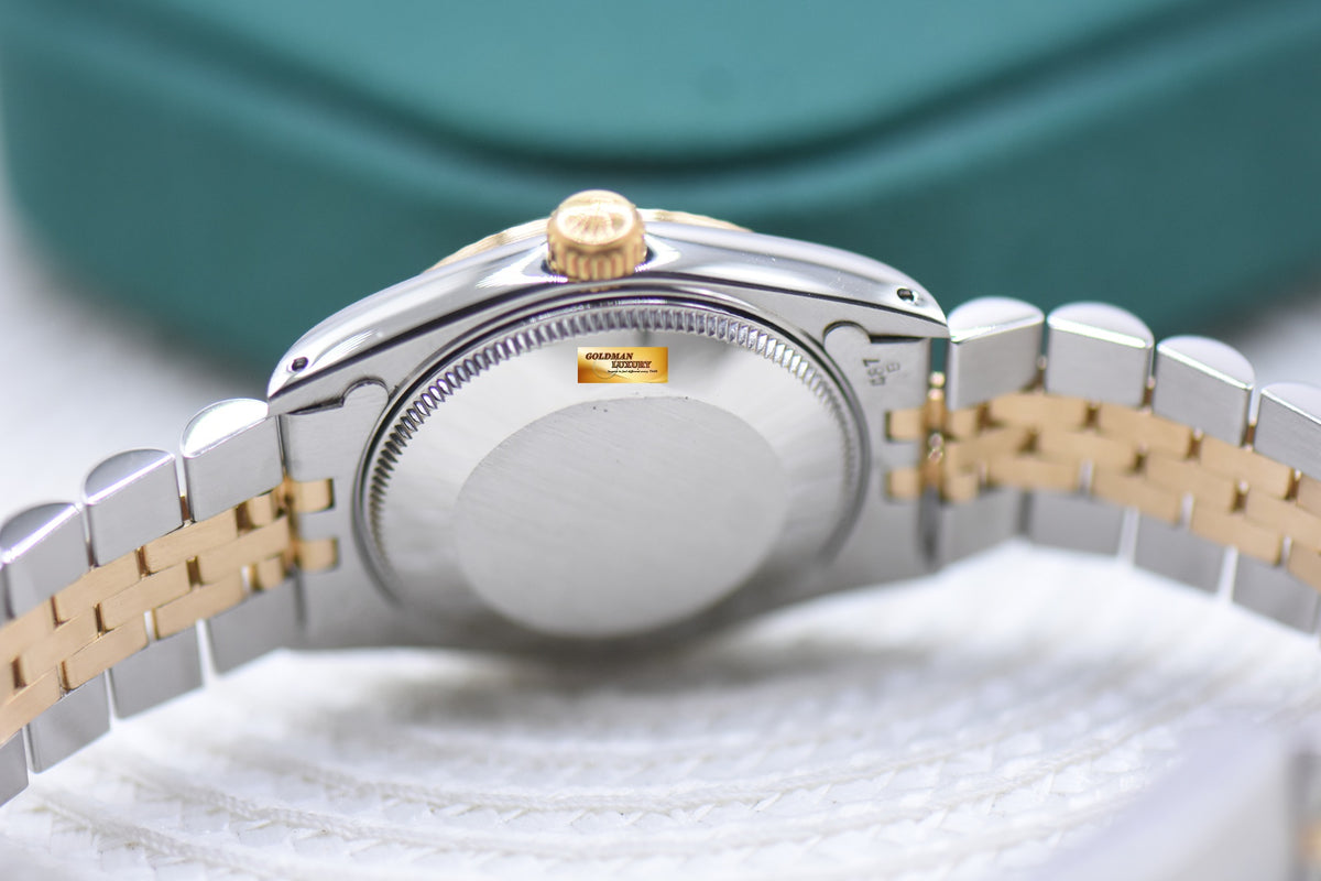 ROLEX OYSTER DATEJUST 31mm HALF-GOLD IN JUBILEE BRACELET COMPUTER DIAMOND DIAL 68273 (MINT)