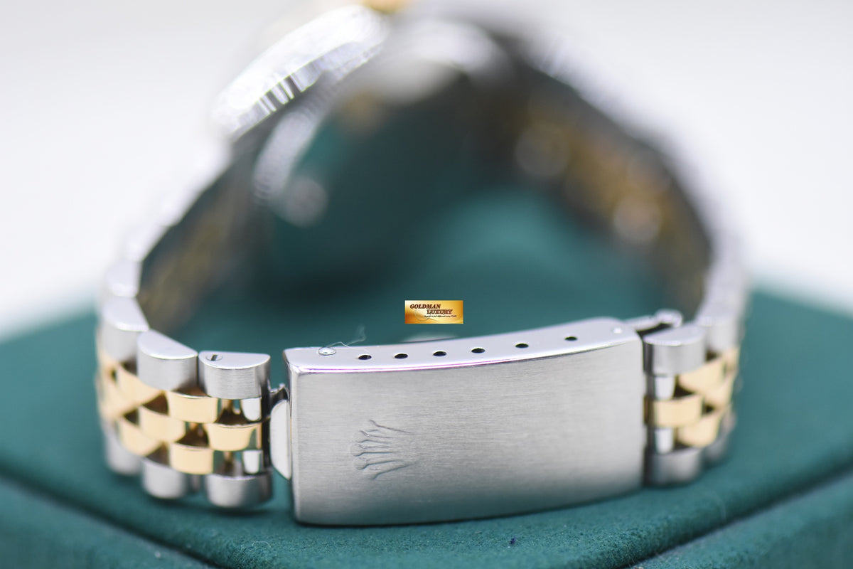 ROLEX OYSTER DATEJUST 31mm HALF-GOLD IN JUBILEE BRACELET COMPUTER DIAMOND DIAL 68273 (MINT)