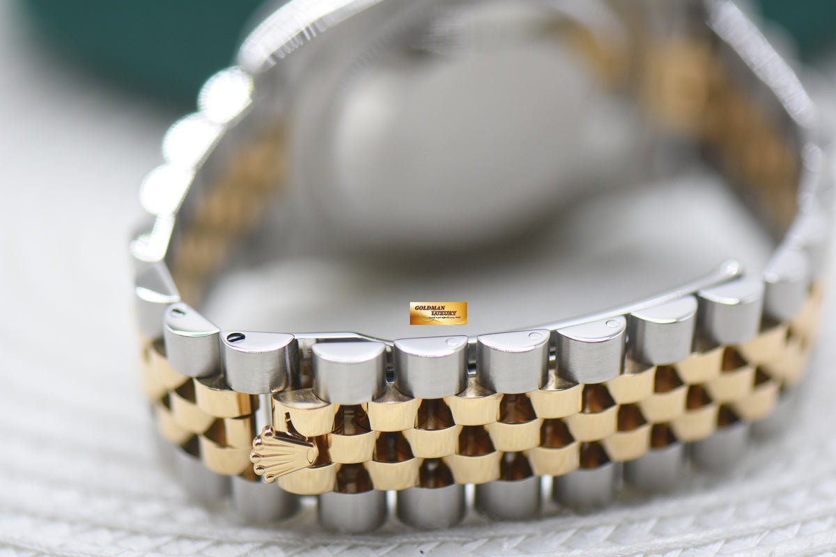 ROLEX OYSTER DATEJUST 36mm HALF-GOLD IN JUBILEE BRACELET GOLD DIAMOND DIAL 116233 (MINT)