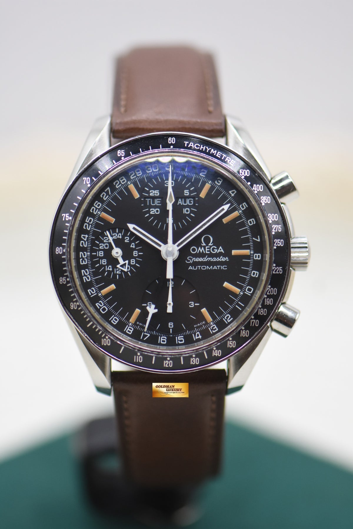 OMEGA SPEEDMASTER CHRONOGRAPH TRIPLE CALENDAR 39mm STEEL AUTOMATIC 3820.50.26 (MINT) (COSMOS STYLE)