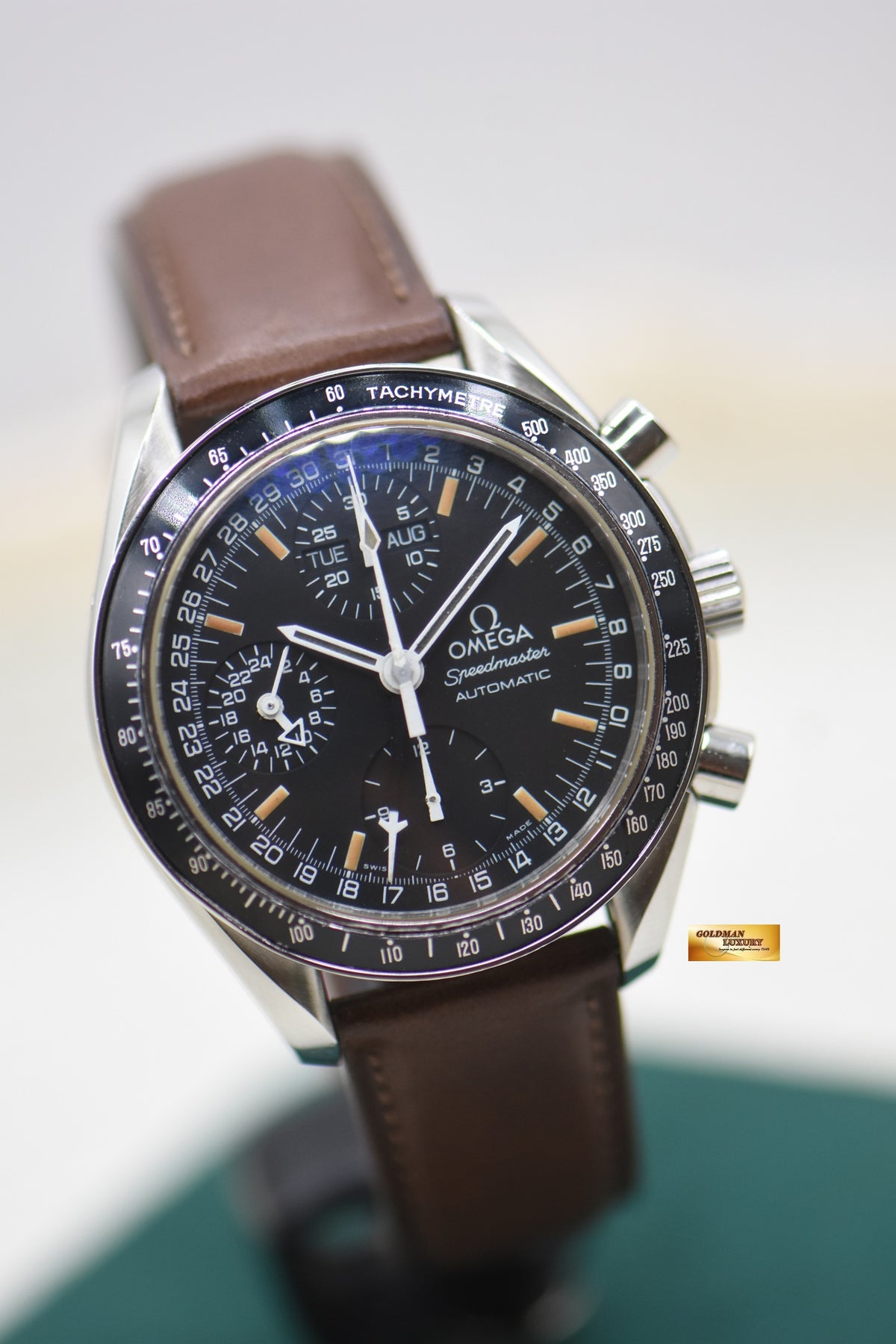 OMEGA SPEEDMASTER CHRONOGRAPH TRIPLE CALENDAR 39mm STEEL AUTOMATIC 3820.50.26 (MINT) (COSMOS STYLE)