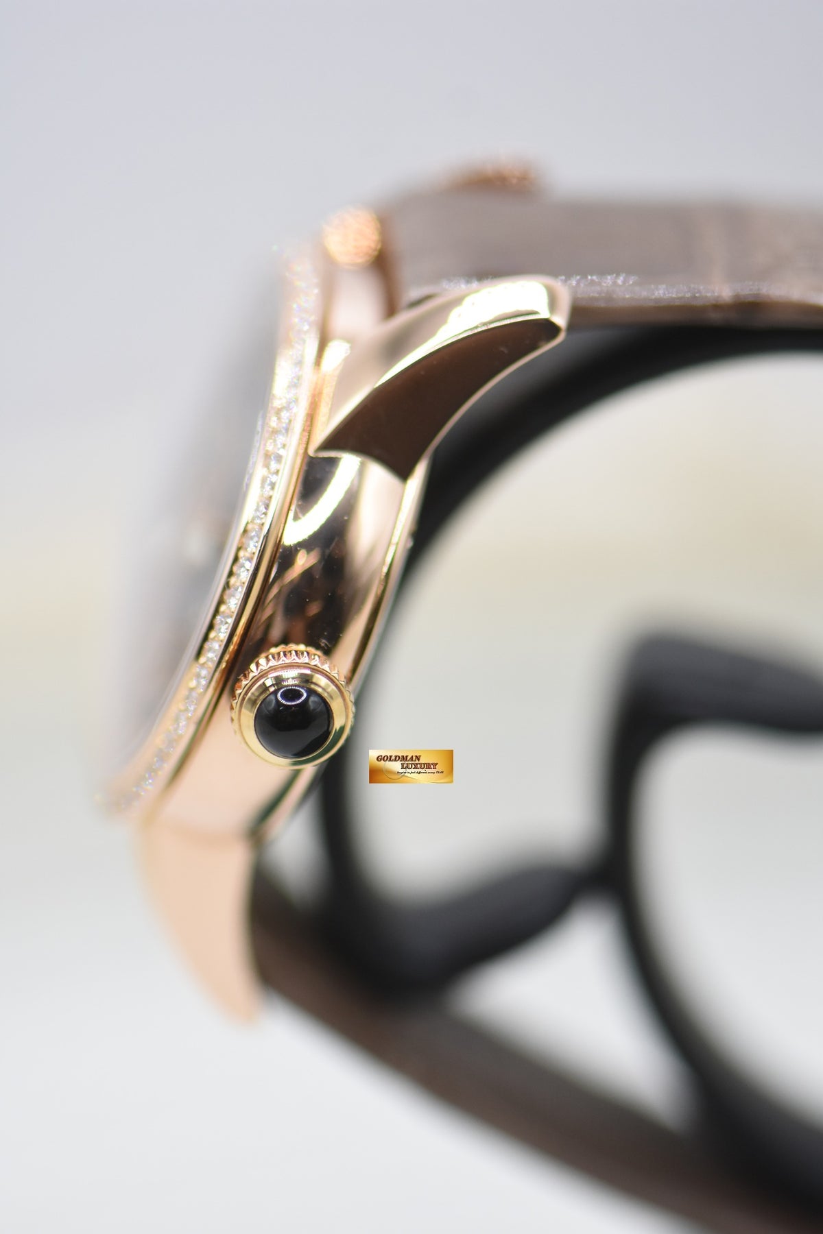 GIRARD PERREGAUX CAT’S EYE POWER RESERVE ROSE GOLD IN LEATHER STRAP DIAMOND MOP DIAL AUTOMATIC 80480 (MINT)