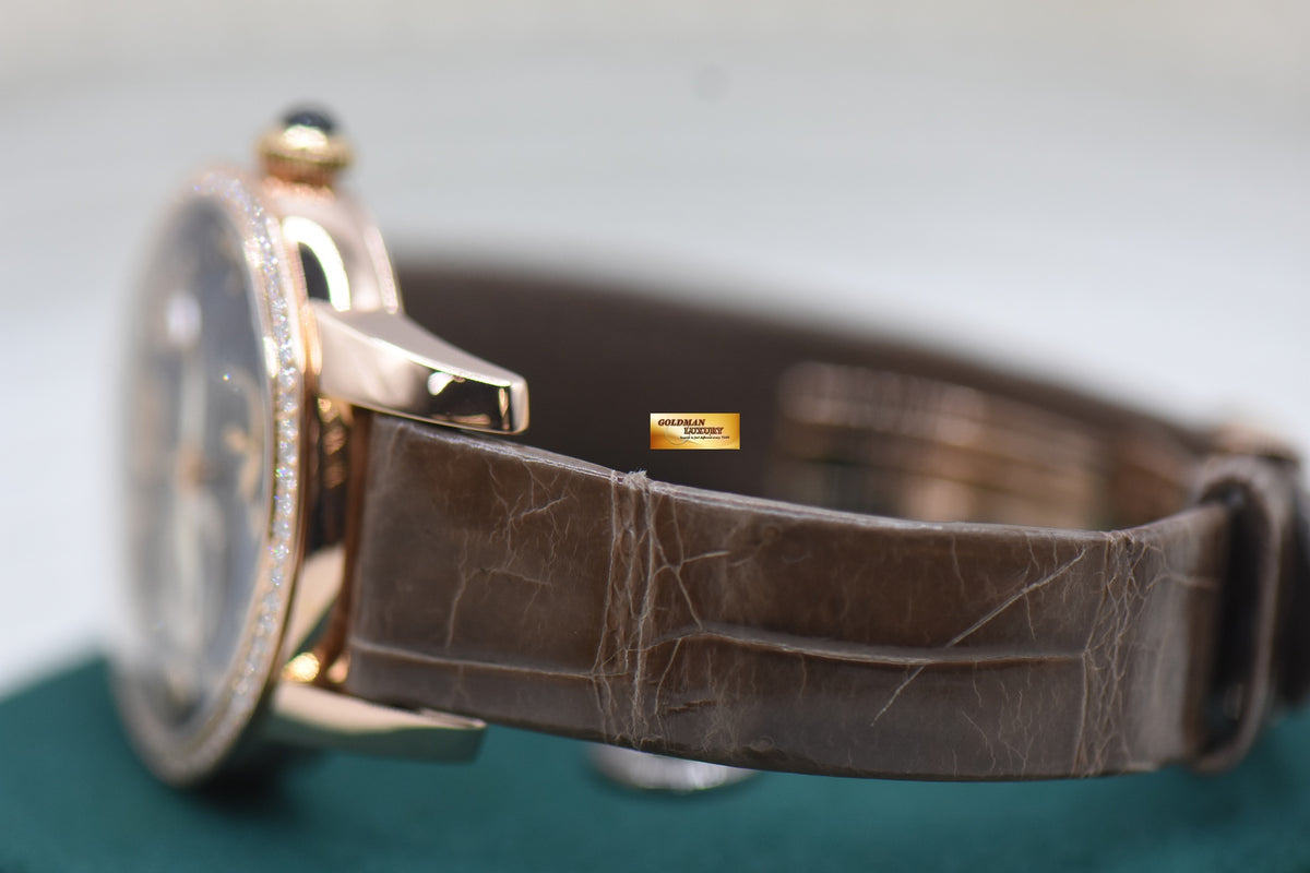 GIRARD PERREGAUX CAT’S EYE POWER RESERVE ROSE GOLD IN LEATHER STRAP DIAMOND MOP DIAL AUTOMATIC 80480 (MINT)