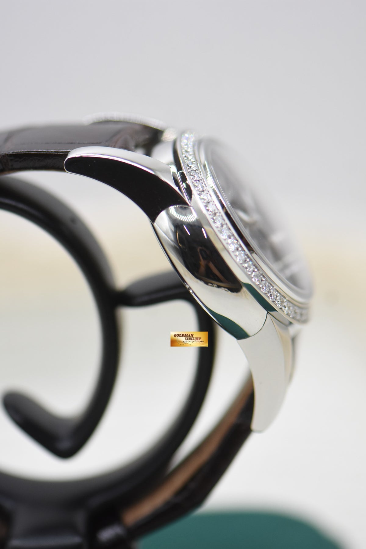 GIRARD PERREGAUX LADY SMALL CHRONOGRAPH STEEL DIAMOND BEZEL SKELETONISED DIAL AUTOMATIC 80440 (MINT)