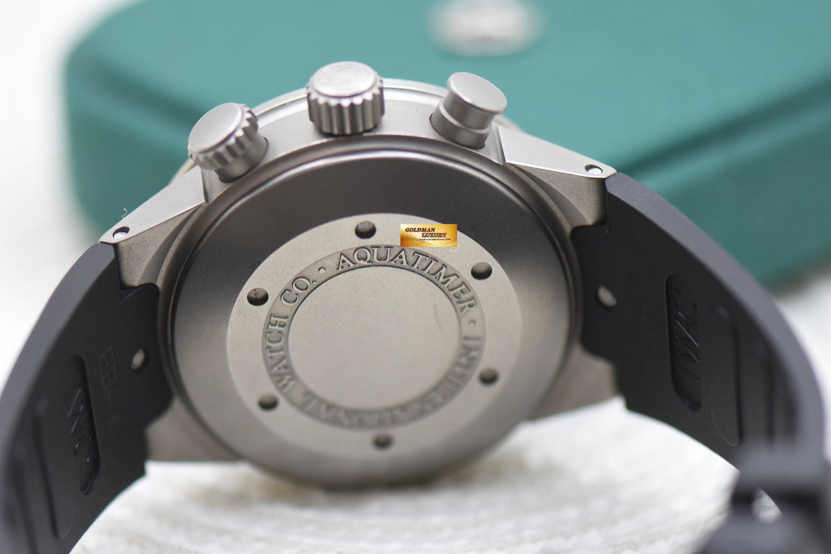 IWC AQUATIMER CHRONOGRAPH 42mm TITANIUM IN RUBBER STRAP AUTOMATIC IW3719-18 (MINT)