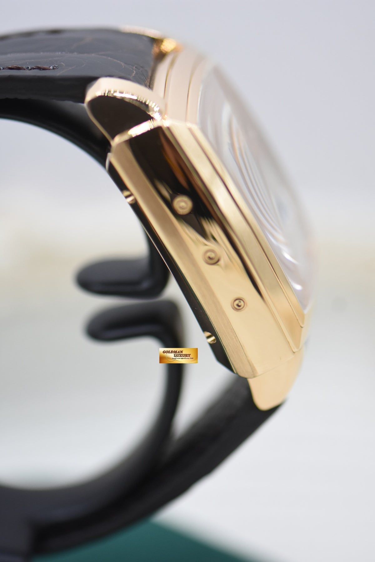 GLASHUTTE ORIGINAL SENATOR KARREE PERPETUAL CALENDAR MOONPHASE ROSE GOLD IN LEATHER STRAP AUTOMATIC 39-51-01-01-04 (MINT)