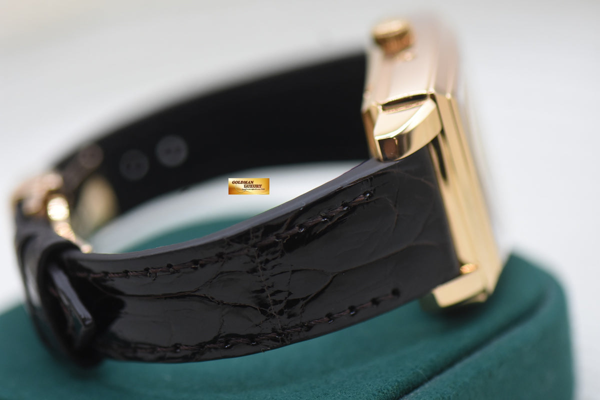GLASHUTTE ORIGINAL SENATOR KARREE PERPETUAL CALENDAR MOONPHASE ROSE GOLD IN LEATHER STRAP AUTOMATIC 39-51-01-01-04 (MINT)