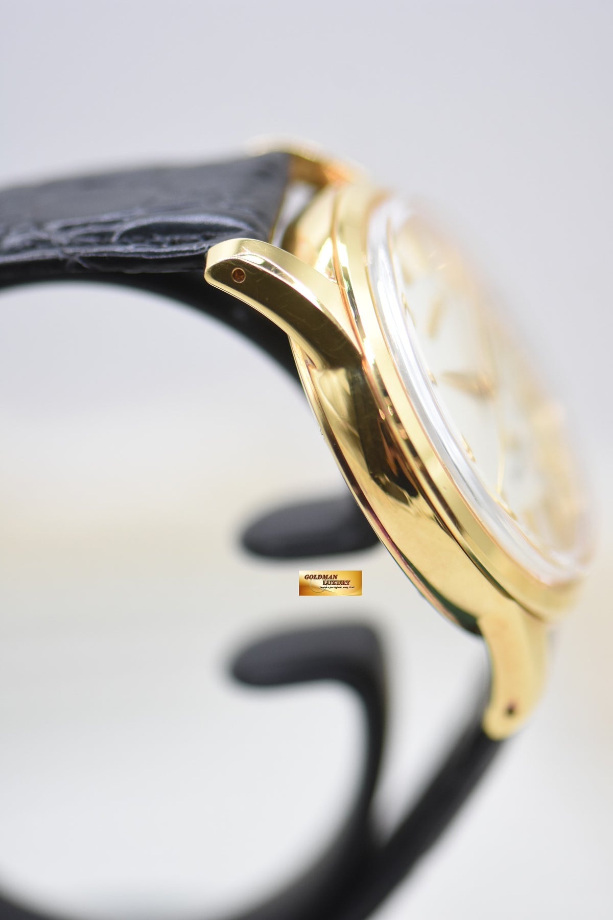 GRAND SEIKO 37mm YELLOW GOLD IN LEATHER STRAP MANUAL SBGW008 (RARE-MINT)