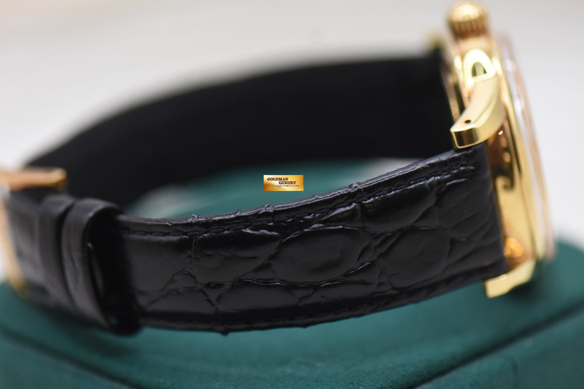 GRAND SEIKO 37mm YELLOW GOLD IN LEATHER STRAP MANUAL SBGW008 (RARE-MINT)